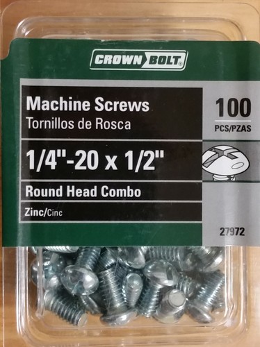 Tornillos de máquina cabeza redonda acero zinc 1/4-20, 6-32, 8-32, 10-24, 10-32 - Imagen 2 de 29