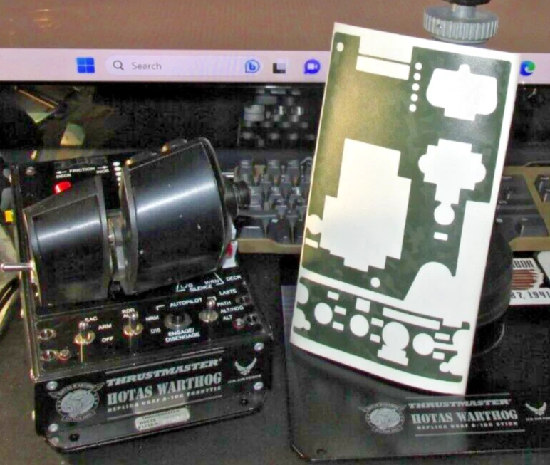 Thrustmaster Warthog Dual Throttle Skin Vinyl Decal Sticker Custom Precision Cut - Image 3 of 4