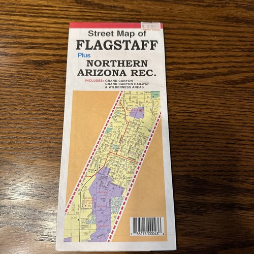 Street Map of Flagstaff Plus Northern Arizona Rec.North Star Mapping Free Ship - 第 1/3 張圖片