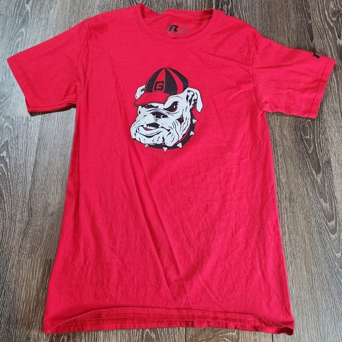 Russell Red Georgia Bulldogs Short Sleeve T Shirt Unisex Size Small - Picture 2 of 8