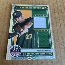 2023 USA Stars Stripes JSY PATCH Fireworks Tyron Brickhill RC #U18-TB Card (e2)