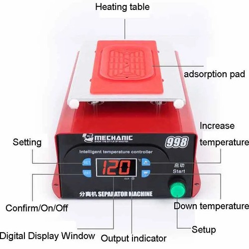 Mechanical Separator Mobile Phone Remove Vacuum LCD Screen Repair Tool - 第 6/18 張圖片