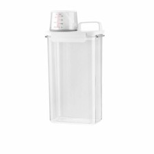 Airtight Laundry Detergent Powder Storage Box  Clear Washing Powder Container