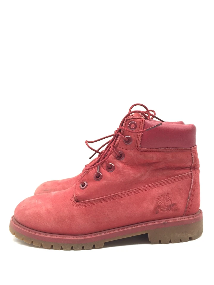 Timberland 6 inch Burgundy Botas De Cuero Nubuck Rojo Mujer T.39 US.6 UK.5,5 - Imagen 2 de 4