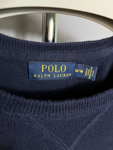 Polo Ralph Lauren uomo felpa maglia cotone blu taglia M - Foto 6 di 9