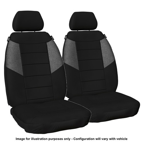 SINGLE ROW CUSTOM SILVER MESH SEAT COVER FOR HYUNDAI IMAX 08-10 - Picture 2 of 11
