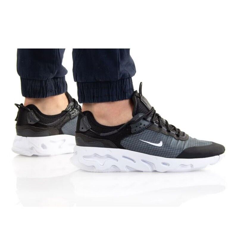 Nike React Live CV1772 003 Black/Dark Smoke Grey-White New Nike React Live CV1772 003 Black/Dark Smoke Grey-White New