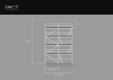 63.86 sqm Lešení scaffolding scaff 73 Échafaudage scaffolding aluminum...