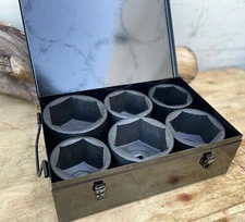 6Pcs 1" Dr. Jumbo Shallow Impact Socket Set Cr-Mo Metric 80 85 90 95 100 105mm