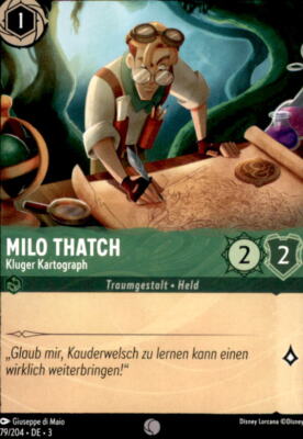 79/204 - Milo Thatch Kluger Kartograph - Common - Lorcana - Die Tintenlande