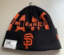 San Francisco Giants Black  Orange Brand New Beanie/ Winter Hat By Fanatics 