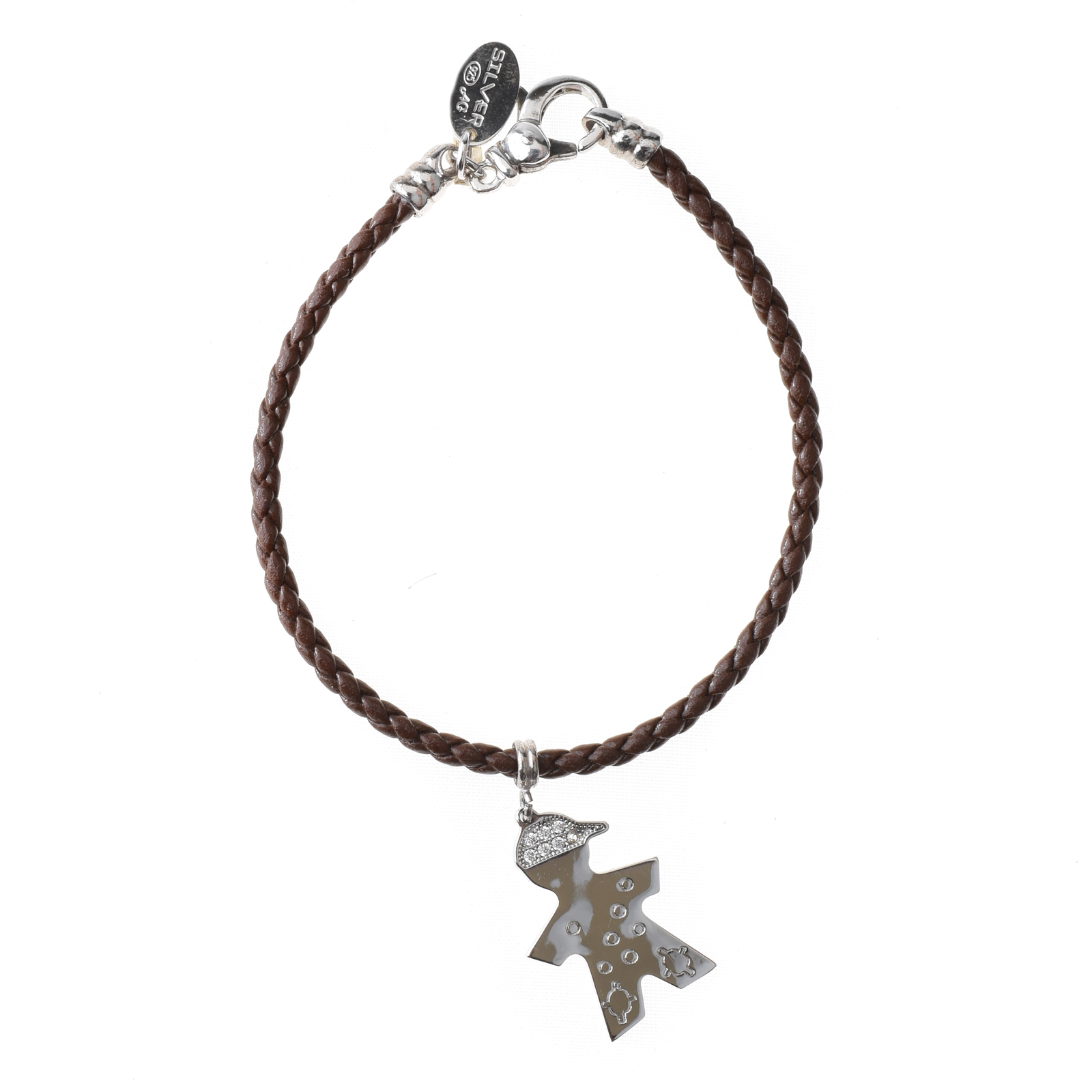 Lotus Pulsera Mujer LP111023 Chapa En Plata Con Grabado De La Marca