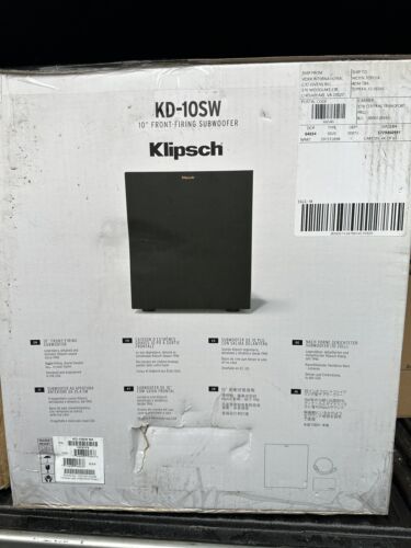 Klipsch KD-10SW subwoofer 10" alimentato 300w accensione frontale sub amplificato digitale - Foto 3 di 6