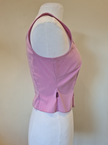 Moschino Jeans corset Top pink stretch style Authentic Vintage Size 44 UK 12 - Picture 5 of 16