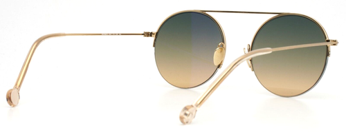 NATHALIE BLANC Hermes 226 Gold Pale Womens Round Gradient Sunglasses 49-19-142 - Picture 8 of 15