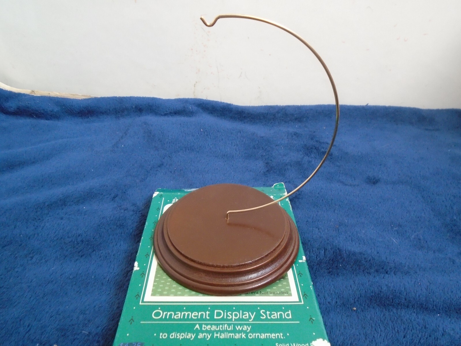 Hallmark Ornament Display Stand,Wood Base,5.5"x4", 1985, New in box eBay