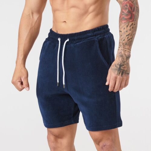 Männer Shorts Kurze Hose Cord Kurze Hose Männer Einfarbig Erschwinglich MJ - Bild 1 von 13