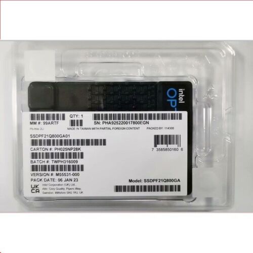 Intel 800GB SSD U.2 P5810x SERIES Optane NVME/PCIE SSDPF21Q800GB L0310100 - Picture 1 of 3