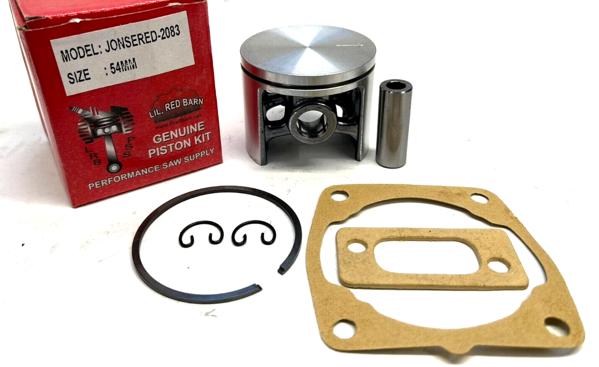 NEW JONSERED 2083 PISTON KIT & TOP END GASKETS, 54MM, PART