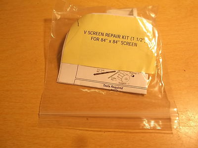V Screen Repair Kit 1-1/2 for 84'' x 84'' Screen with Instructions *FREE SHIPPING*