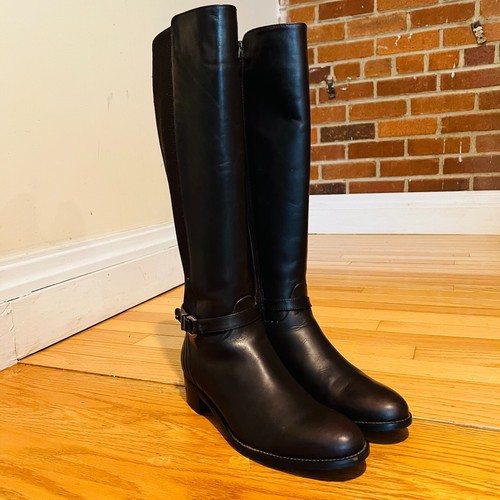 AQUATALIA Women's Brown Leather Knee High Boots 8.5 - Picture 8 of 24