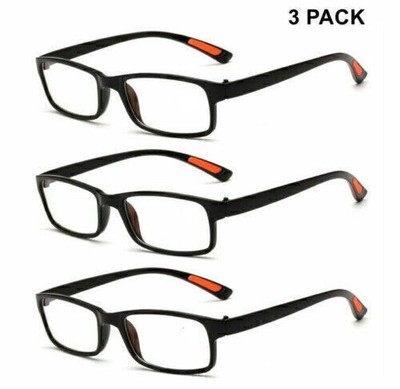 3 Pack Reading Glasses Readers Aid +1.0 to +4.0 Diopters - Immediate Shipping-