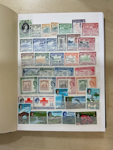 British Commonwealth stamps, St Kitts etc, MNH, 22 sides #z738 - 第 2/23 張圖片