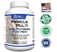 Multivitamin Mineral for Men, Best High Potency Mens Vitamin, Non-GMO Supplement
