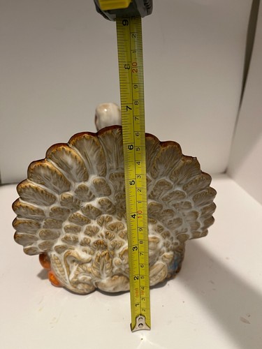 Erntedank Herbst Dekor Keramik Truthahn Blumentopf oder Süßigkeiten - Bild 4 von 6