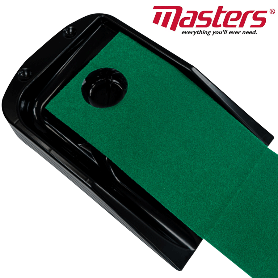 MASTERS DELUXE BALL RETURN GOLF PUTTING MAT / 2 METRE GOLF PRACTICE PUTTING MAT