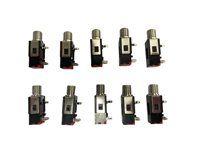 6.35mm Mono Audio Jack for Guitar Pedal 10PCS Combo