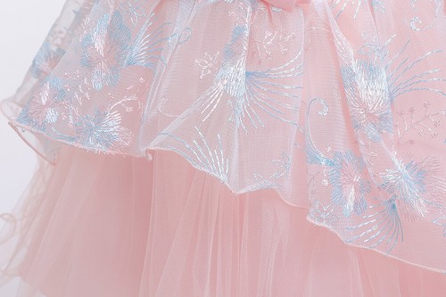 Flor Niñas Vestido Tutú Princesa Fiesta Niños Dama de honor Baile de graduación Concurso Vestido de Boda - Imagen 19 de 45
