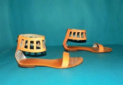 FREE LANCE Sandalen Aus Leder Orange Gr 37 EUR - Bild 1 von 4