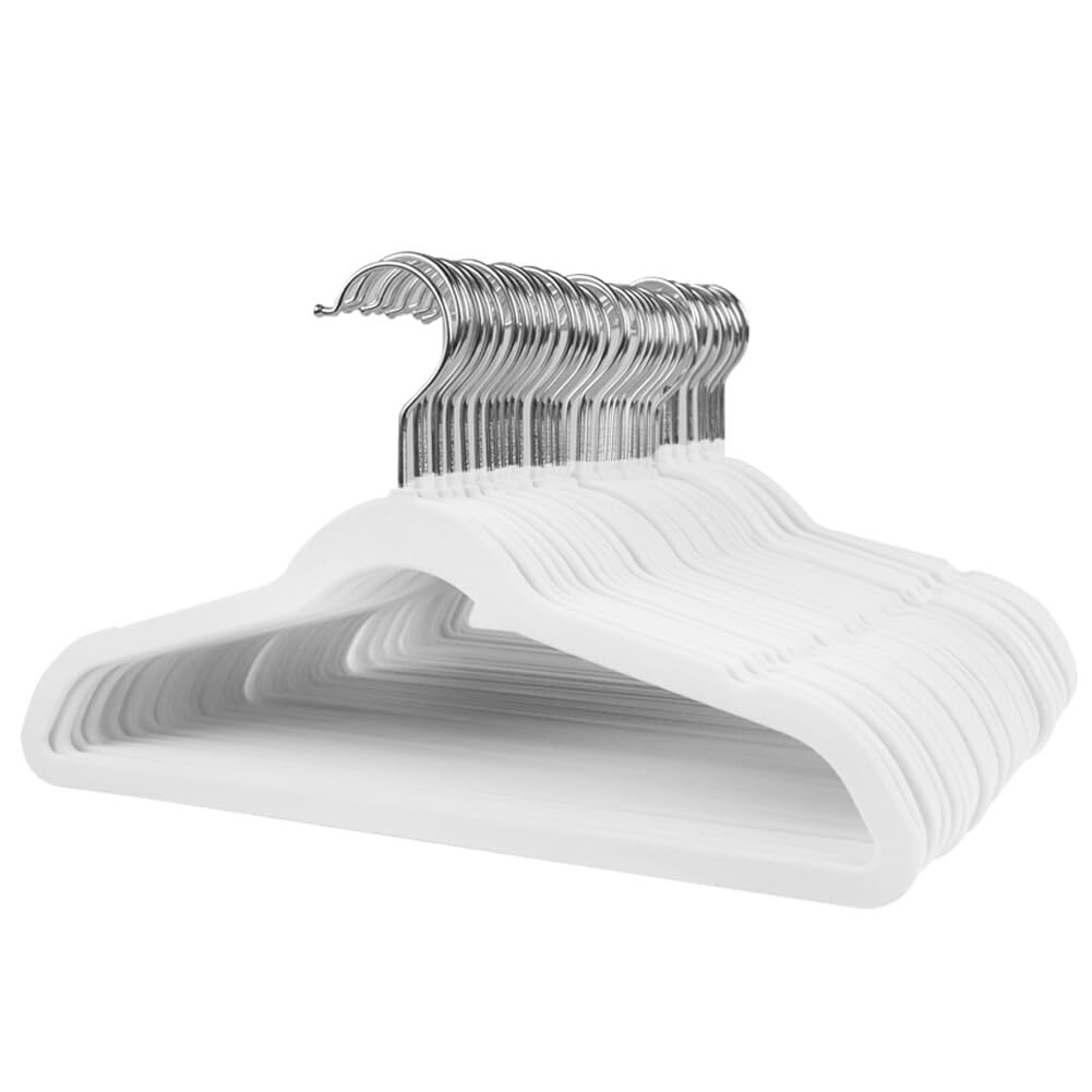 50-Pack Baby Velvet Hangers Non-Slip Kids Clothes Hangers for Children-image