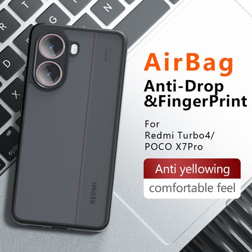 For XiaoMi Poco X7 Pro 5G, Luxury 4 Airbags Acrylic Case Matte Soft Bumper Cover - Picture 11 of 16