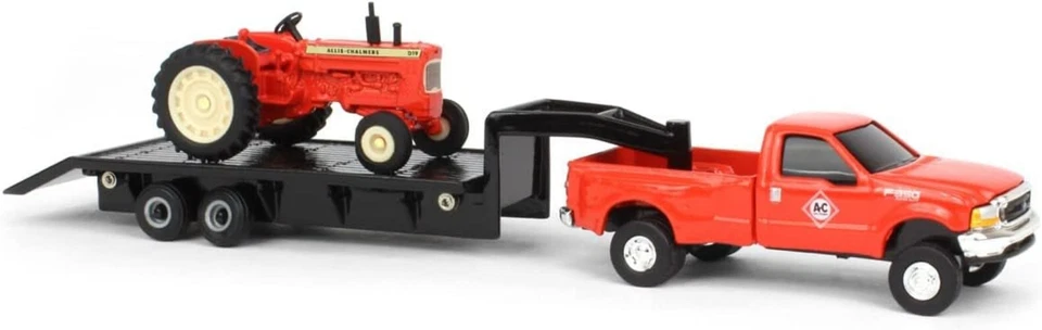 1/64 Scale Allis Chalmers D19 Tractor with Ford F350 & 5th Wheel Trailer Set - Image 4 of 4