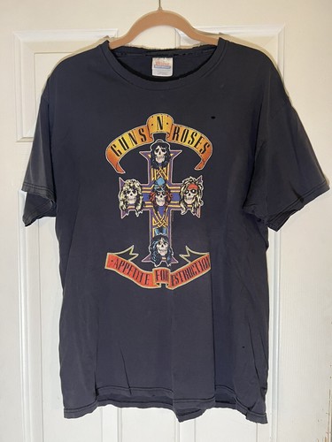 Vintage Y2K Guns n Roses Appetite for Destruction Shirt Größe Large Distressed