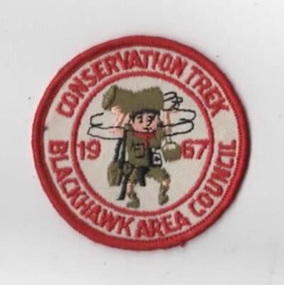 1967 Conservation Trek Blackhawk Area Council RED Bdr. [AR-469]
