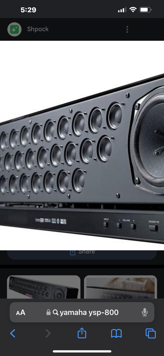 YAMAHA YSP-800 デジタル サウンド スピーカー　オプティマイザー付 Genuine Yamaha YSP-800 Digital Sound Projector Sound Bar