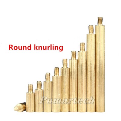 KNURLED BRASS SPACER MOTHERBOARD STANDOFF RISER FEMALE-MALE SCREWS M2*26MM-40MM