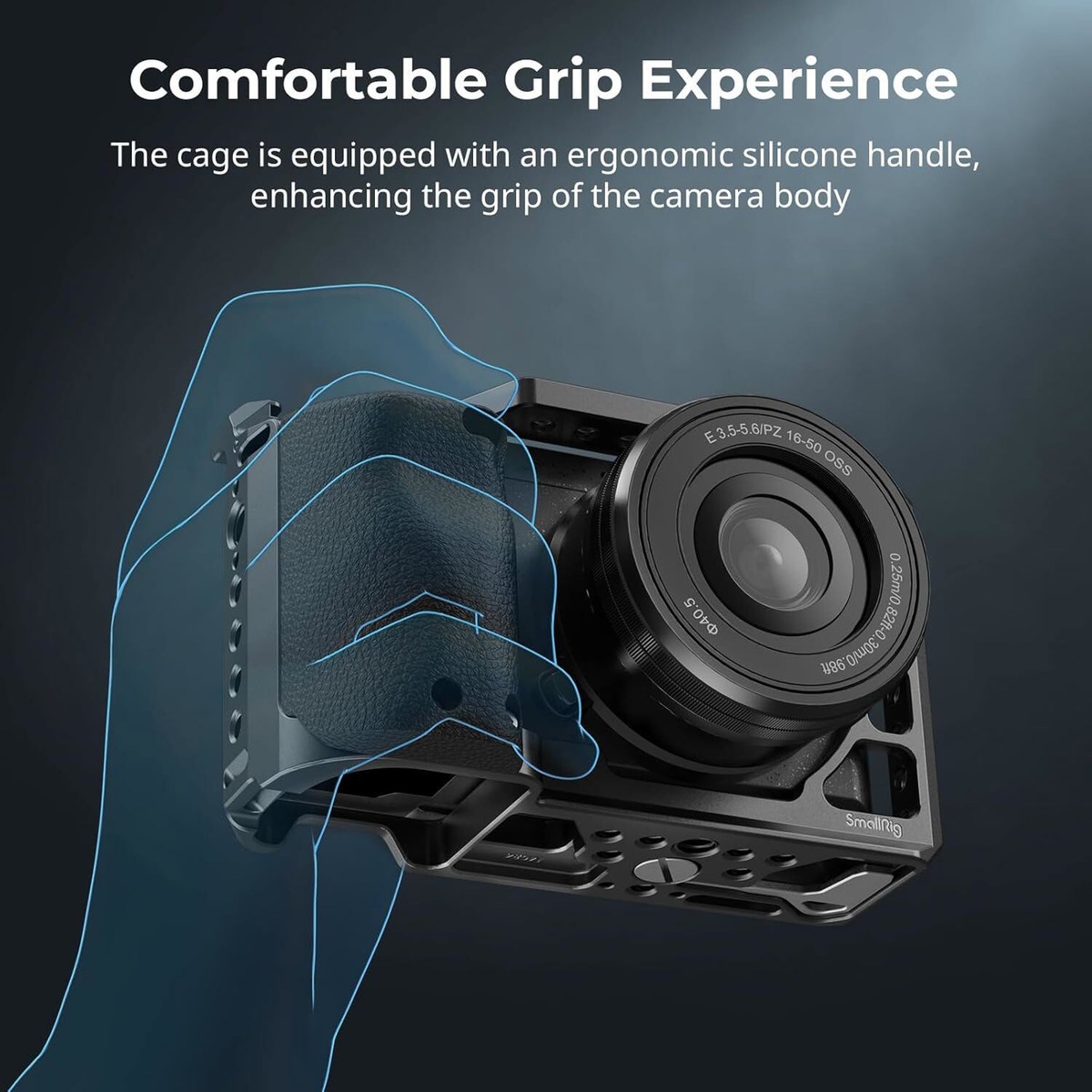 SmallRig A6400 Camera Cage with Silicone Handle for Sony SmallRig A6400 Camera Cage with Silicone Handle for Sony