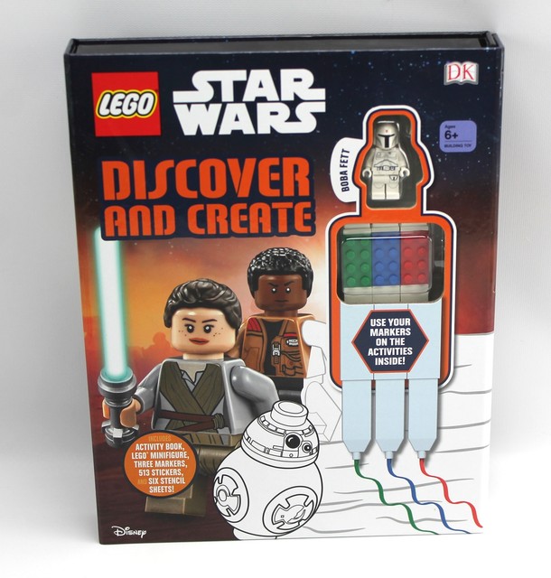 lego star wars book with minifigure