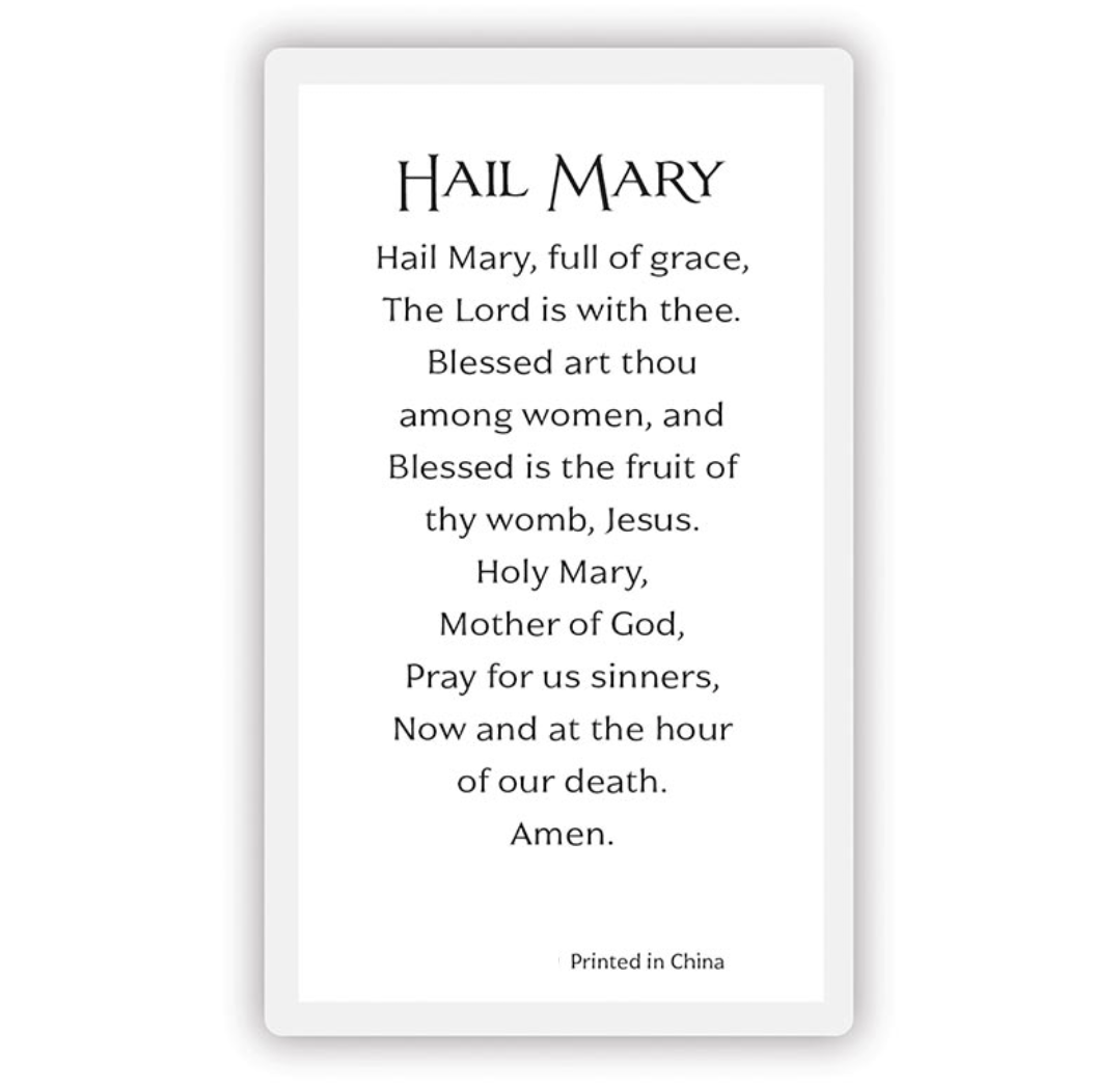 laminated-hail-mary-our-lady-of-grace-wallet-prayer-holy-card-blessed-mother-ebay for Free Printable Hail Mary Prayer Laminated Hail Mary Our Lady of Grace Wallet Prayer Holy Card Blessed Mother | eBay for Free Printable Hail Mary Prayer