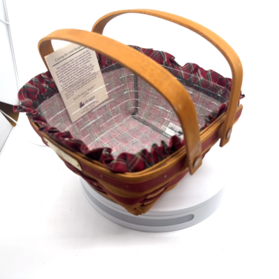 Longaberger 1993 Edition Christmas Collection Red Bayberry Basket