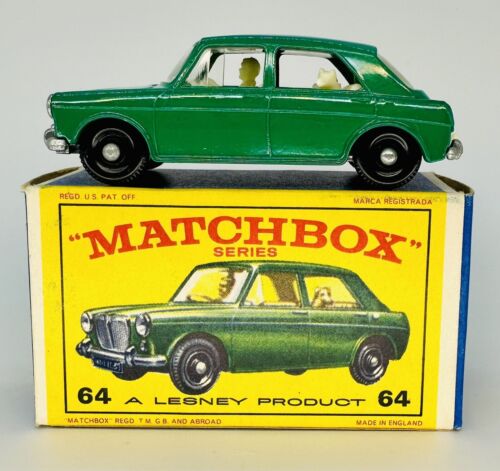 1966 Original Matchbox Lesney 64B MG 1100 Type D/E Box NOS CLEAN & GORGEOUS - Picture 2 of 10