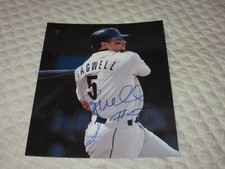 JEFF BAGWELL SIGNED AUTOGRAPHED HOUSTON ASTROS PINNACLE ZENITH 8X10 PHOTO HOF 