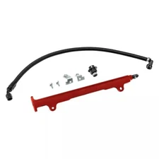 AMS Fuel Rail Kit Red Fits 08-15 Mitsubishi Lancer Evolution X