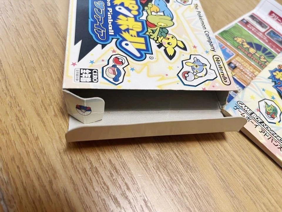 精灵宝可梦弹球红宝石和蓝宝石任天堂 GameBoy Advance GBA 完整带盒 — 第 3/4 张图片