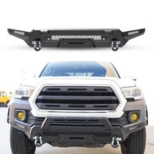 Upgrade For 2016-2023 Toyota Tacoma 2 In 1 Black Steel Front Bumper W2shackles