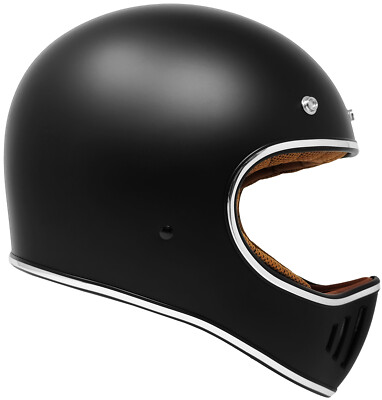 Full Face Retro Vintage Motorcycle Helmet DOT Scrambler UK